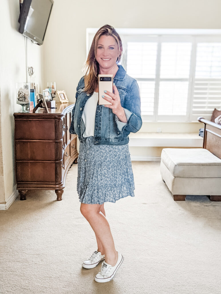 How to Wear a Denim Jacket - 5 Outfit Ideas - From Liz with Love